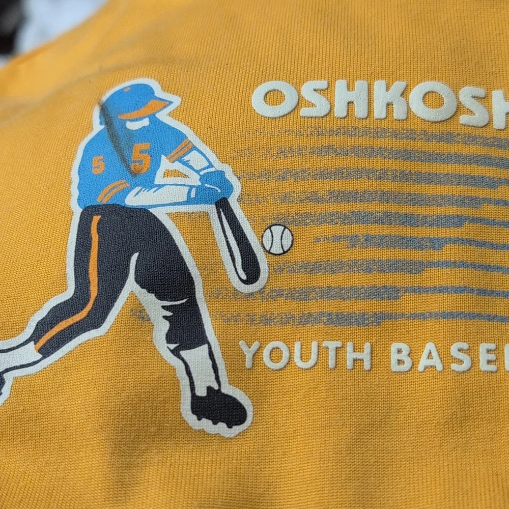 Vintage OshKosh B'gosh‎ Youth Baseball League Ringer Tee 4T